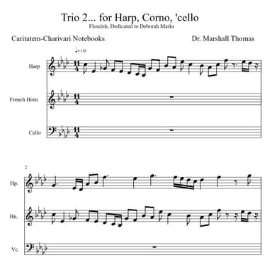 Trio 2... for Harp, Corno, 'cello