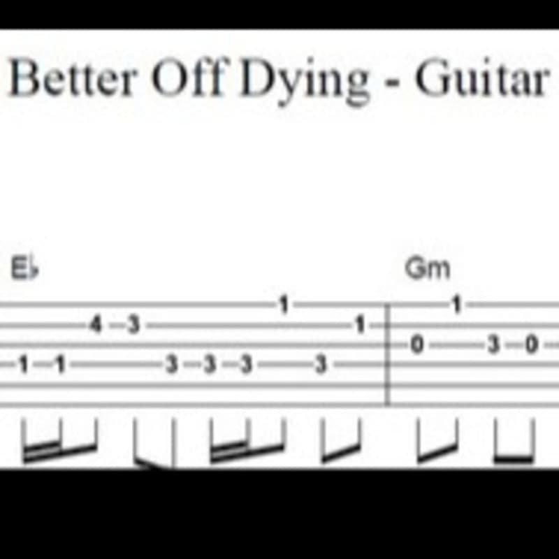 Better Off Dying - Guitar