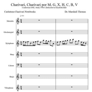 Charivari, Charivari por Guitar, Percussion, Harp, Banjo