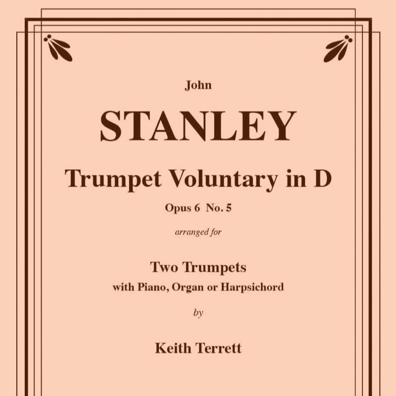 Trumpet Voluntary Op. 6, No 5 for Two Trumpets and Piano or Organ (arr. Terrett, Keith)
