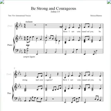 Be Strong and Courageous