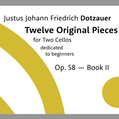 Twelve Original Pieces for Two Cellos, Op. 58 (arr. Artistic Score Engraving by Michele Galvagno)