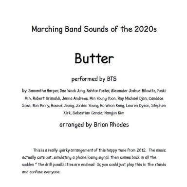 Butter (arr. Brian Rhodes)