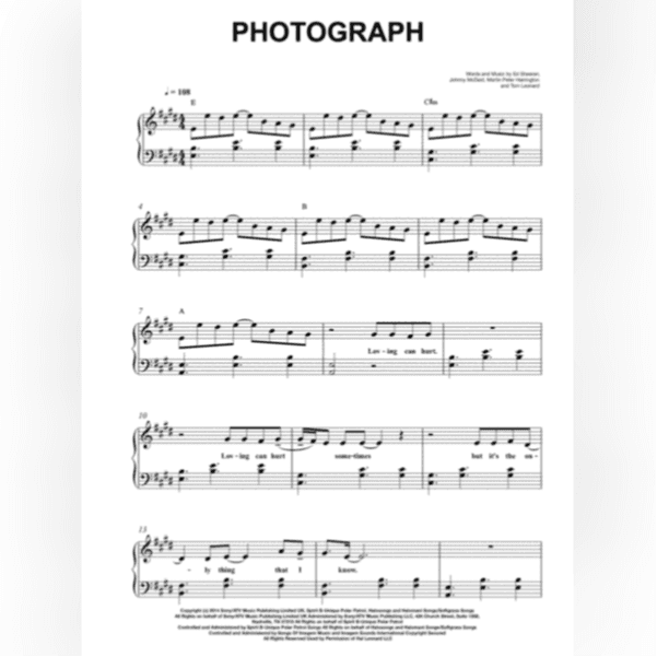 Photograph (arr. Flavio Regis Cunha)