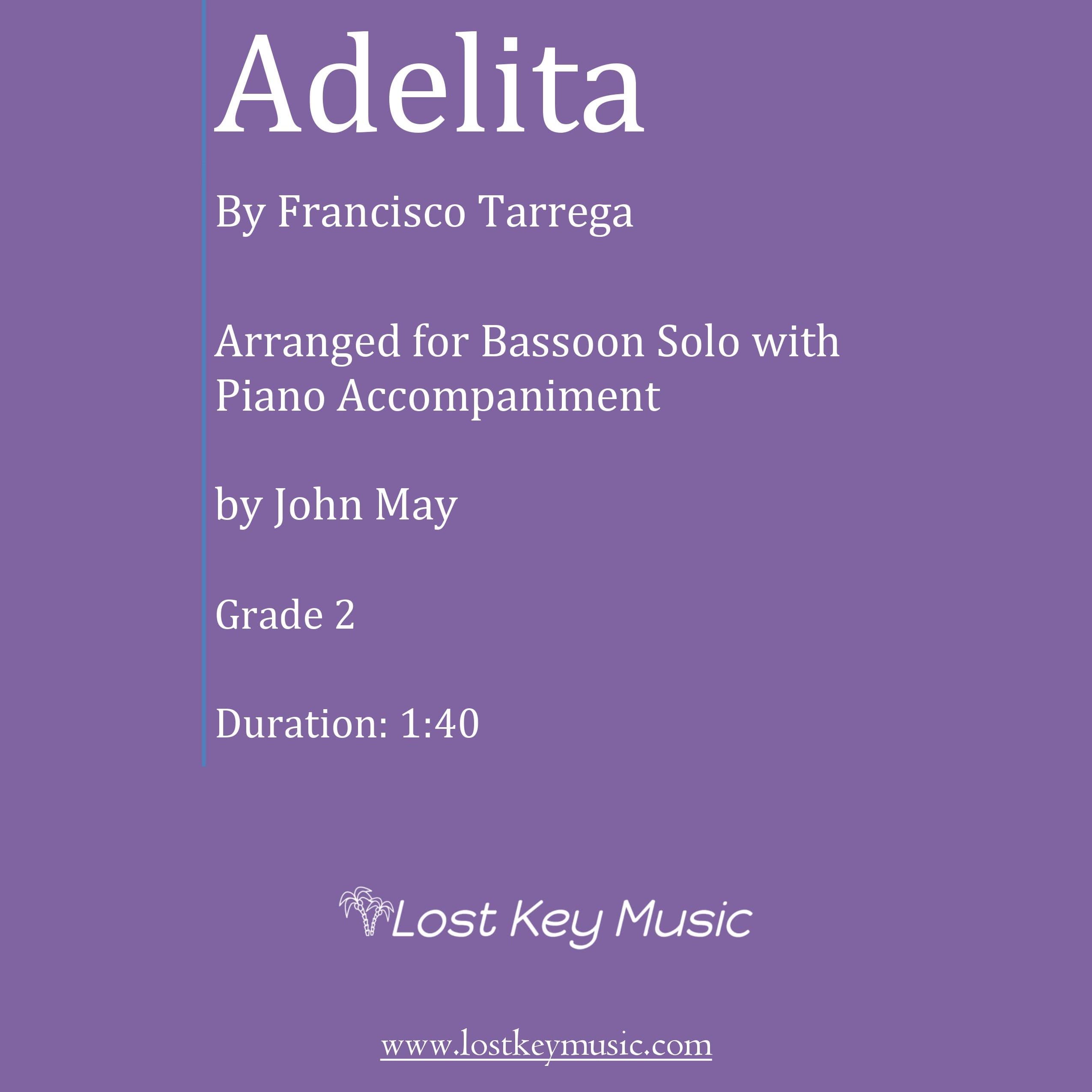 Adelita-Bassoon Solo (Optional Piano Accompaniment) (arr. John May)