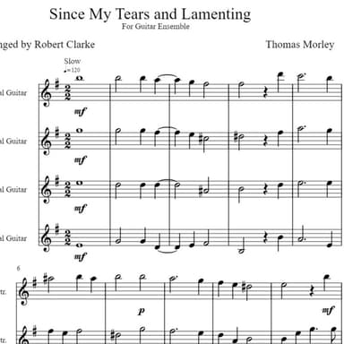 Since My Tears and Lamenting (arr. Robert Clarke)