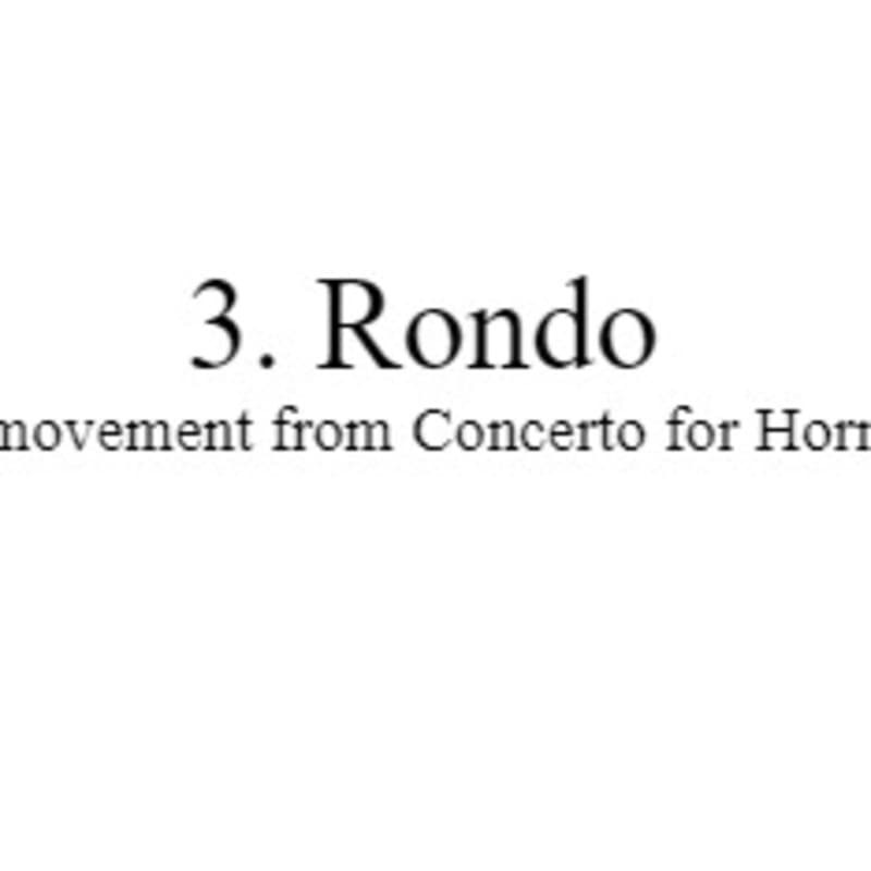 3. Rondo
