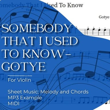 Somebody That I Used To Know (arr. Heather M Music)