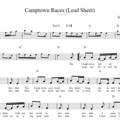 Camptown Races (arr. B. Scott Christmas)