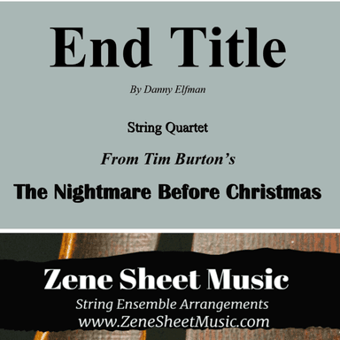 Nightmare Before Christmas (end Titles) (arr. Eve C. Mailly - Zene Strings)