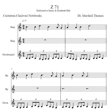 Z 71 for Harps & Glockenspiel
