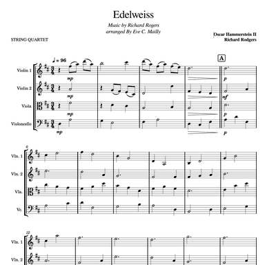 Edelweiss (arr. Eve C. Mailly - Zene Strings)