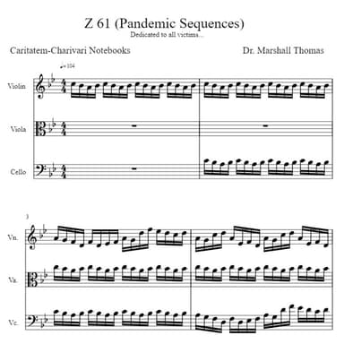 Z 61 (Pandemic Sequences) for String Trio