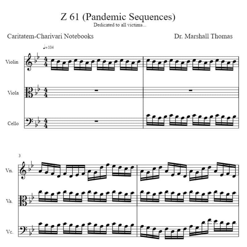 Z 61 (Pandemic Sequences) for String Trio