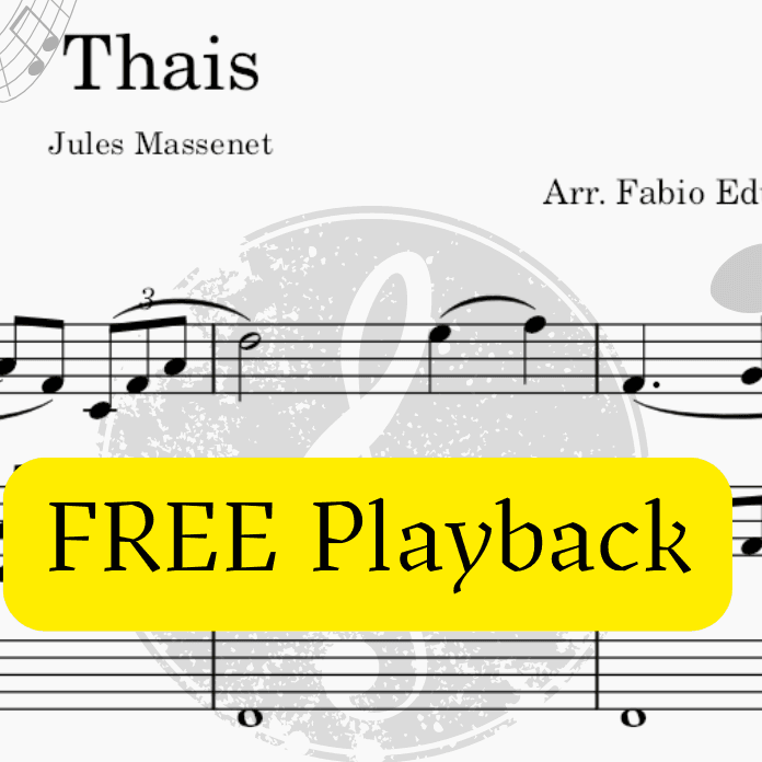 Thais (Meditation) - Free Mp3 Playback + Solo and Piano Parts (arr. Fabio Eduardo de Oliveira)