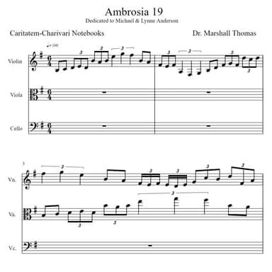 Ambrosia 19 for String Trio