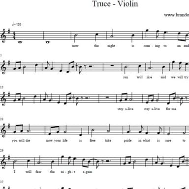 Truce - Violin