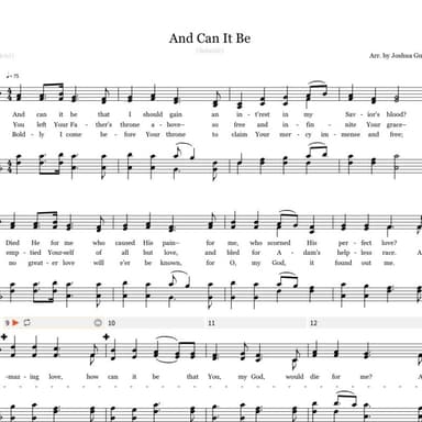 And Can It Be That I Should Gain (arr. Joshua Gulley)