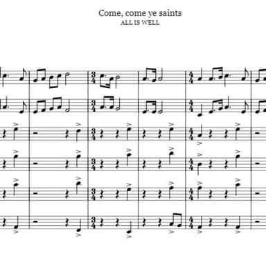 Come, come ye saints (arr. Jeremy Nafziger)