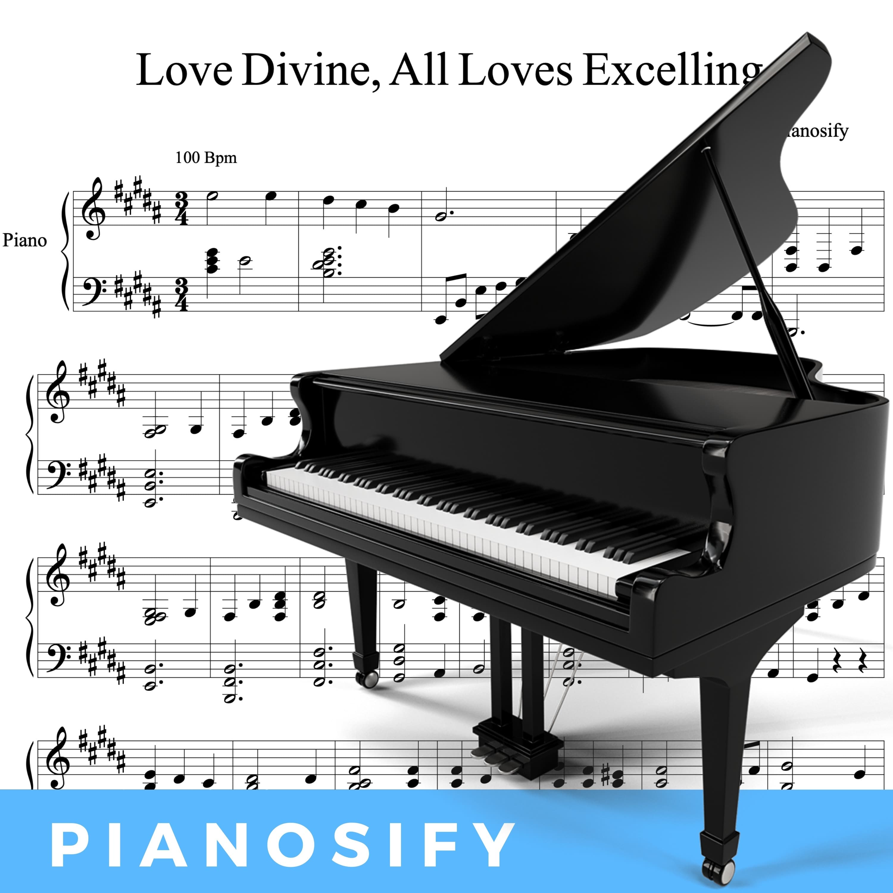 PIANOSIFY - Love Divine, All Loves Excelling (Piano Hymns Sheet Music PDF)