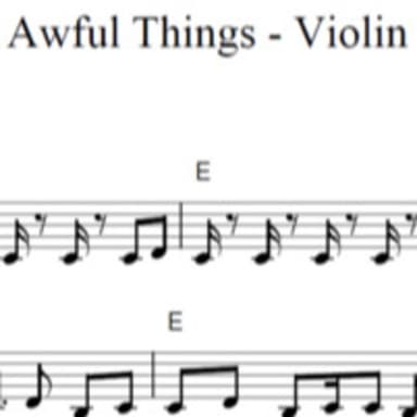 Awful Things - Violin