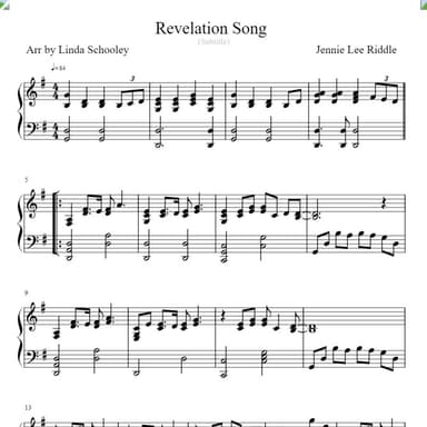 Revelation Song (arr. Linda Schooley)