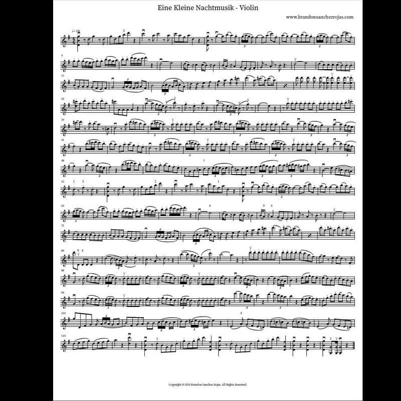 Downtown - Violin
