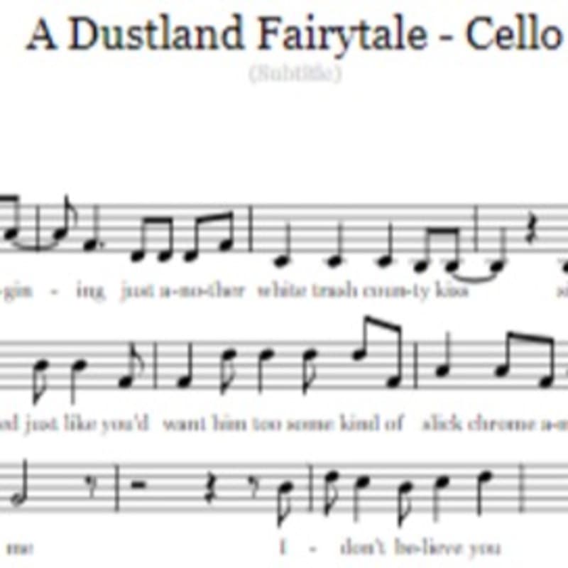 A Dustland Fairytale - Cello