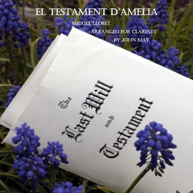 El Testament d'Amelia-Bass Clarinet Solo (arr. John May)