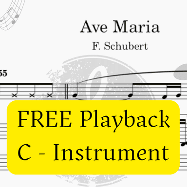 Ave Maria (Schubert) - Pdf Sheet Music + Mp3 Playback + Mp3 Demo (arr. Fabio Eduardo de Oliveira)