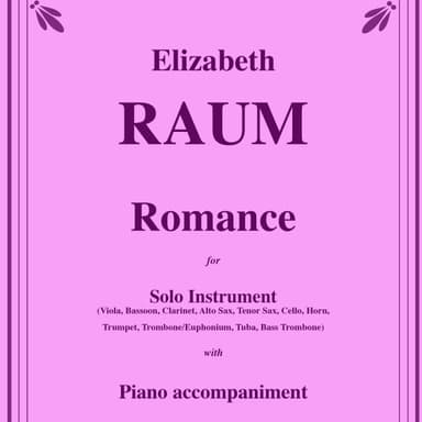 Romance for Solo Instrument with Piano accompaniment
