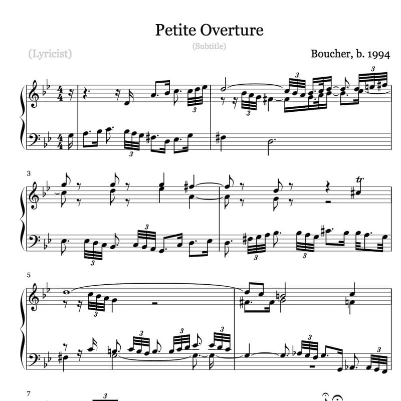 Petite Overture