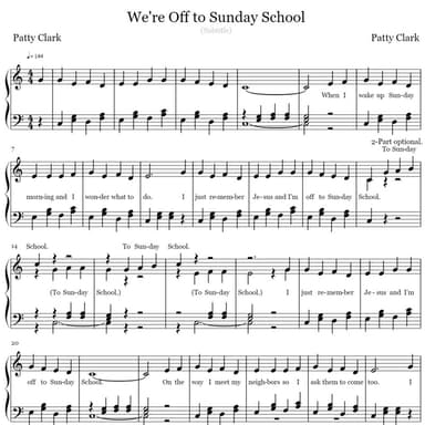 We're Off to Sunday School