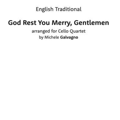 God rest you merry, Gentlemen (arr. Michele Galvagno)