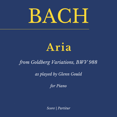 Goldberg Variations: Aria, BWV 988 (As played by Glenn Gould) (arr. Flavio Regis Cunha)