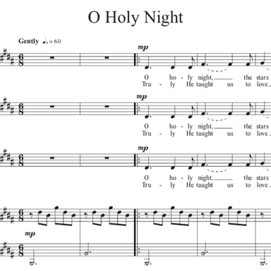 O Holy Night for SSA and piano (arr. Julie Gaulke)