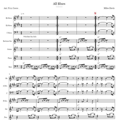 All Blues (arr. Nicholas Cocco)