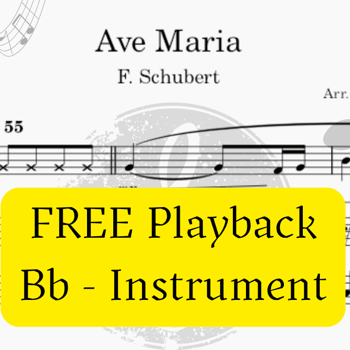 Ave Maria (Schubert) - Pdf Sheet Music + Mp3 Playback + Mp3 Demo (arr. Fabio Eduardo de Oliveira)
