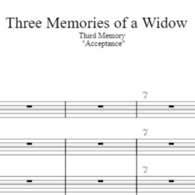 Three Memories of a Widow