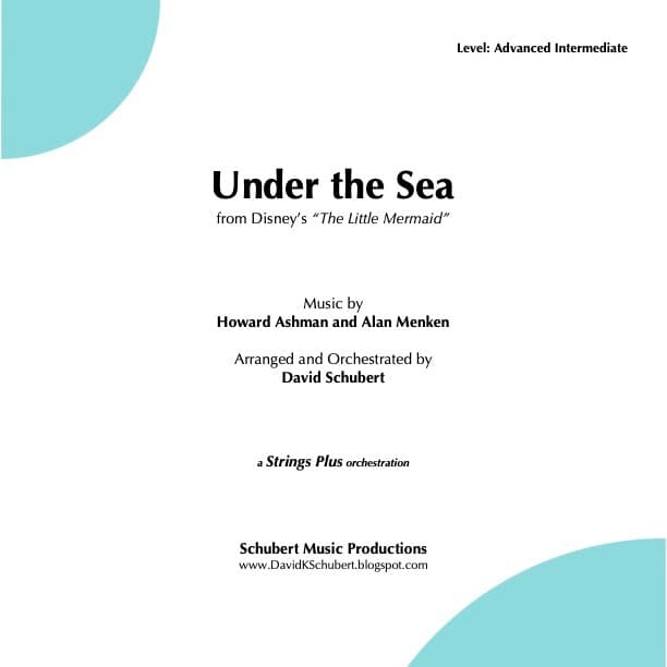 Under The Sea - Score Only (arr. David Schubert)