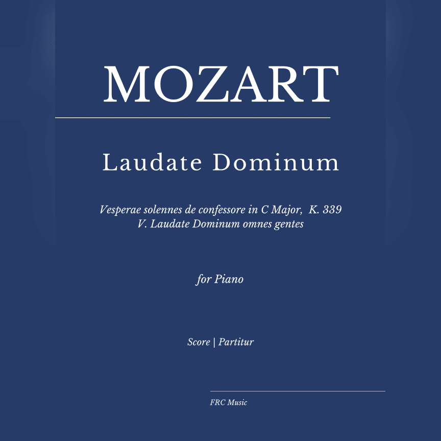 Vesperae solennes de confessore, K. 339: V. Laudate Dominum (As played by Víkingur Ólafsson) (arr. Flavio Regis Cunha)