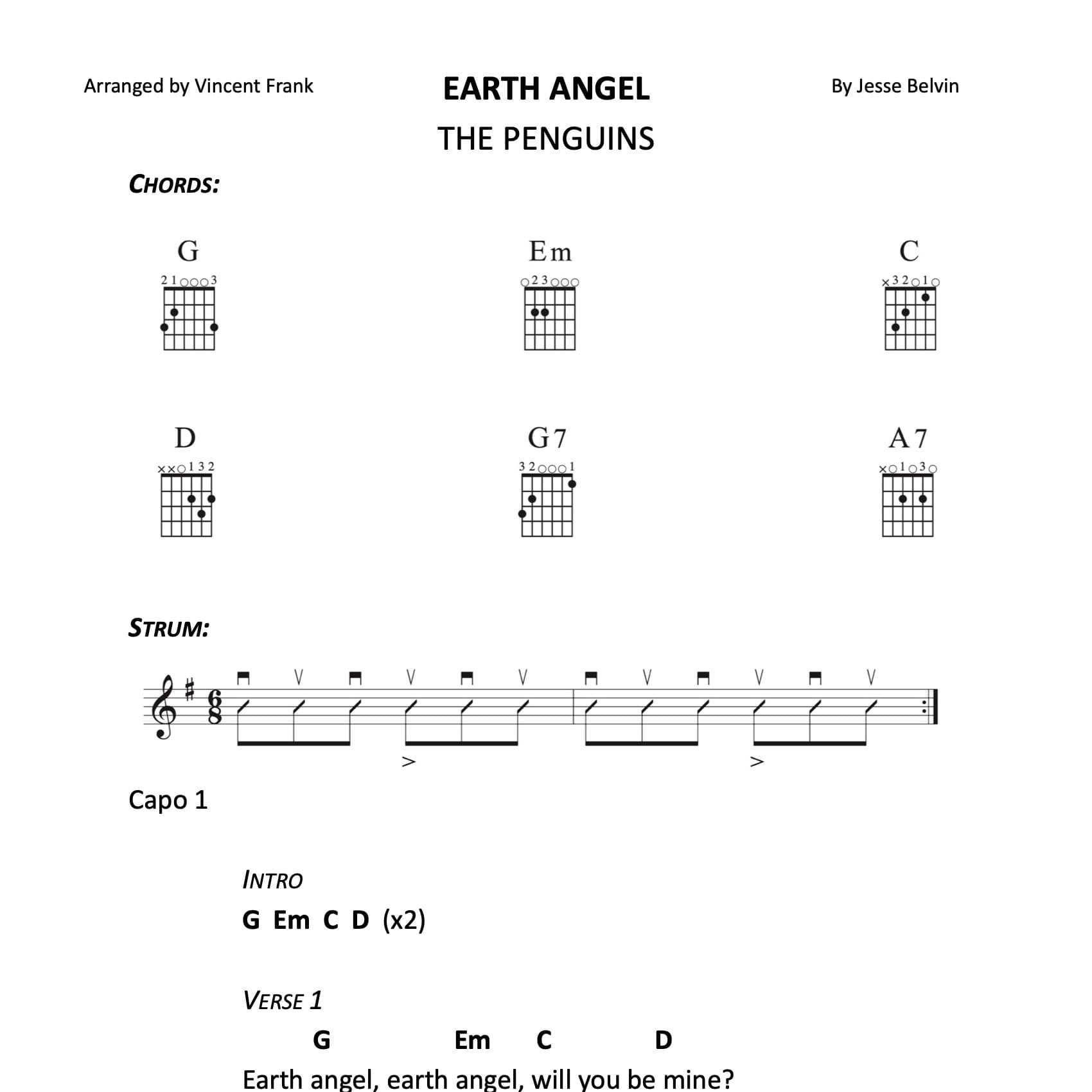 Earth Angel (arr. Vincent Frank)
