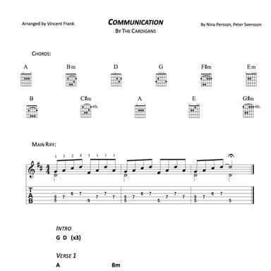 Communication (arr. Vincent Frank)