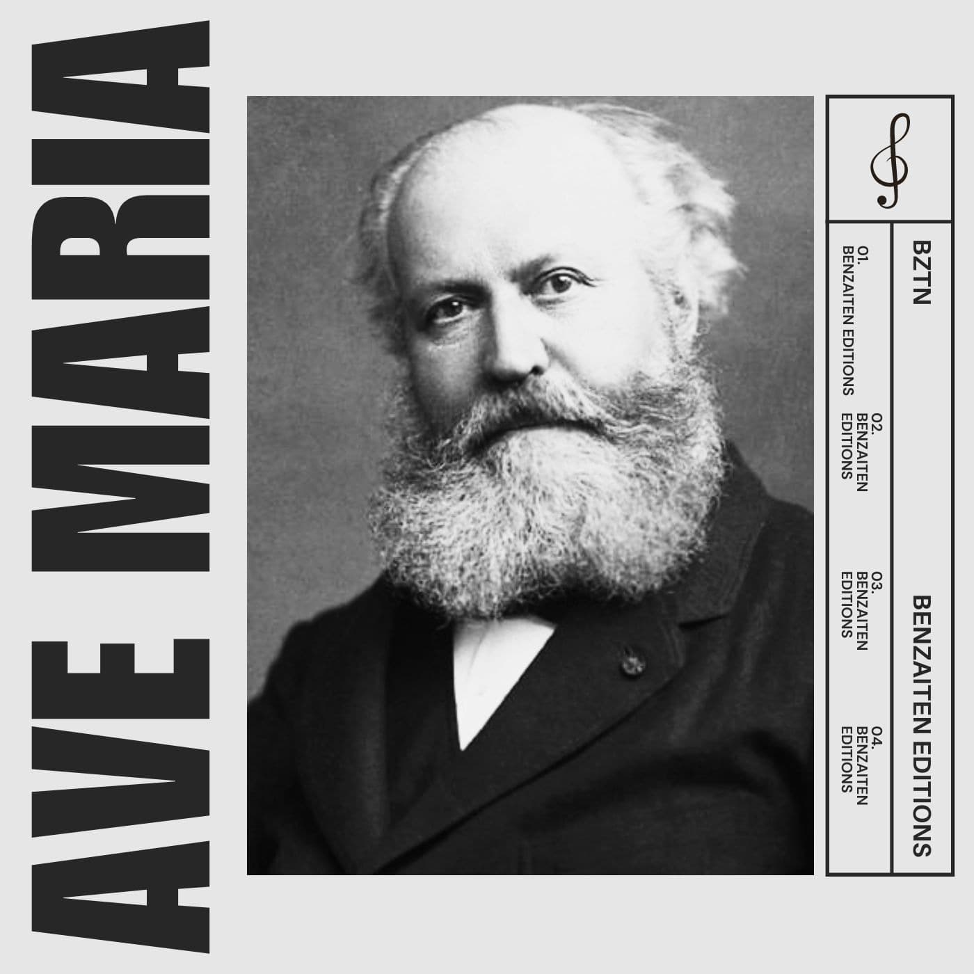 Bach / Gounod Ave Maria in C sharp [C#] • baritone sheet music with piano accompaniment and chords (arr. Benzaiten Editions)