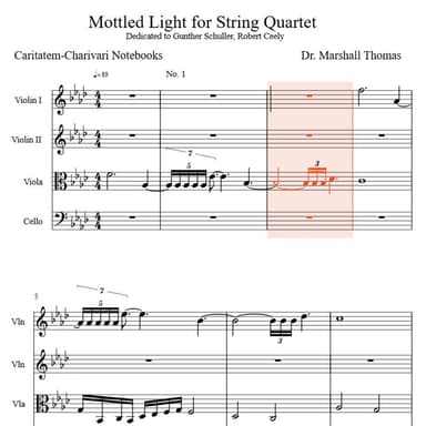 Mottled Light for String Quartet