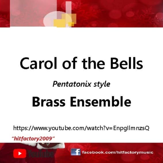 Carol of the Bells - Pentatonix style - Brass Ensemble - Eb (arr. Thomas H. Graf)