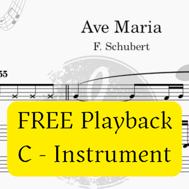 Ave Maria (Schubert) - Pdf Sheet Music + Mp3 Playback + Mp3 Demo (arr. Fabio Eduardo de Oliveira)