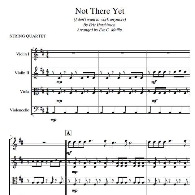 Not There Yet (arr. Eve C. Mailly - Zene Strings)