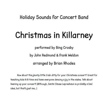 Christmas In Killarney (arr. Brian Rhodes)