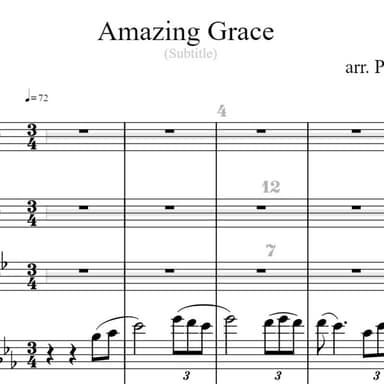 Amazing Grace (arr. Preston D. King)